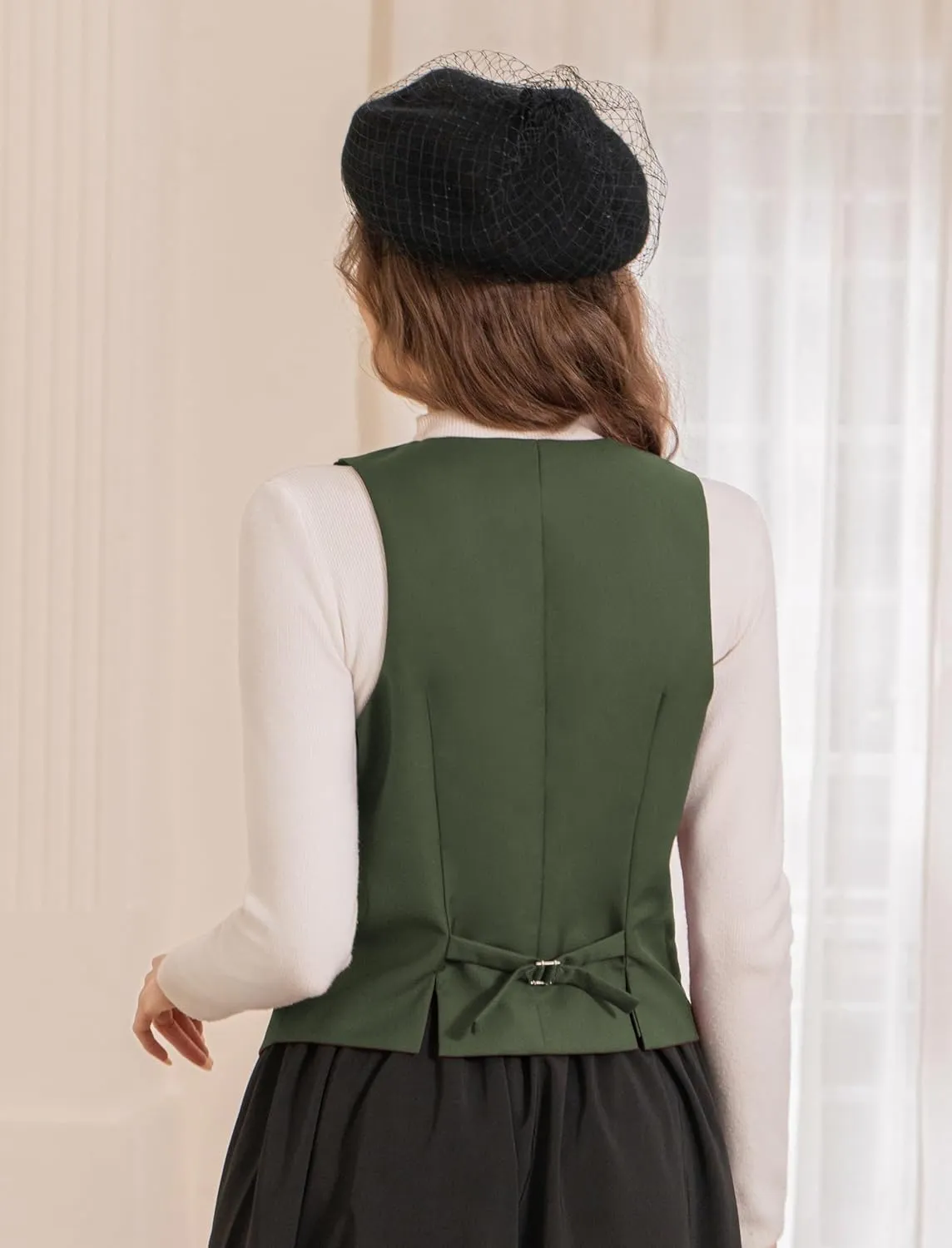 Belle Poque Waistcoat Vest for Women Suit Vest Tops Asymmetrical Hem Tuxedo Vest Sleeveless Blazers Jackets