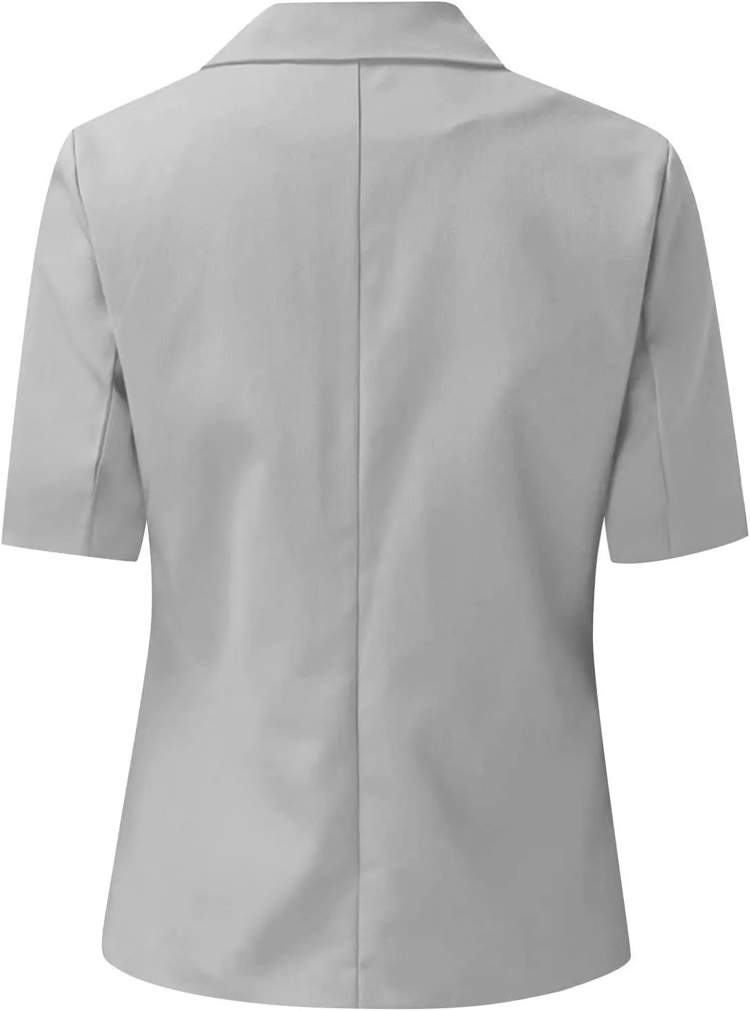 Blazers for Women Casual Work Office Slim Fit Herringbone Blazer Open Front Single Breasted Short Sleeve Suits Jacket