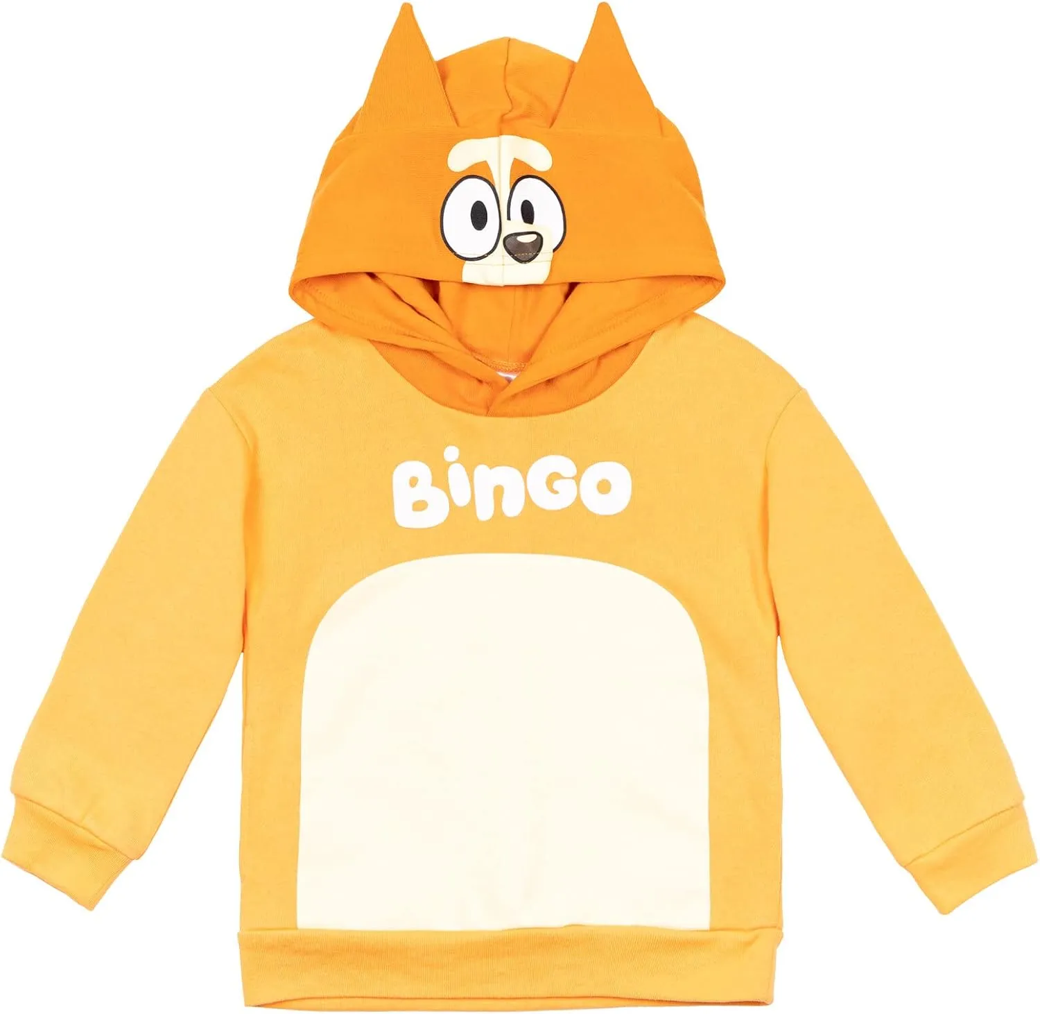 Bluey Bingo Dad Mom Fleece Matching Family Cosplay Pullover Hoodie Infant to Little Kid