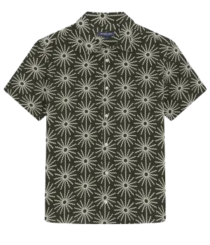 Castro Copa Sol Linen Shirt in Seawood