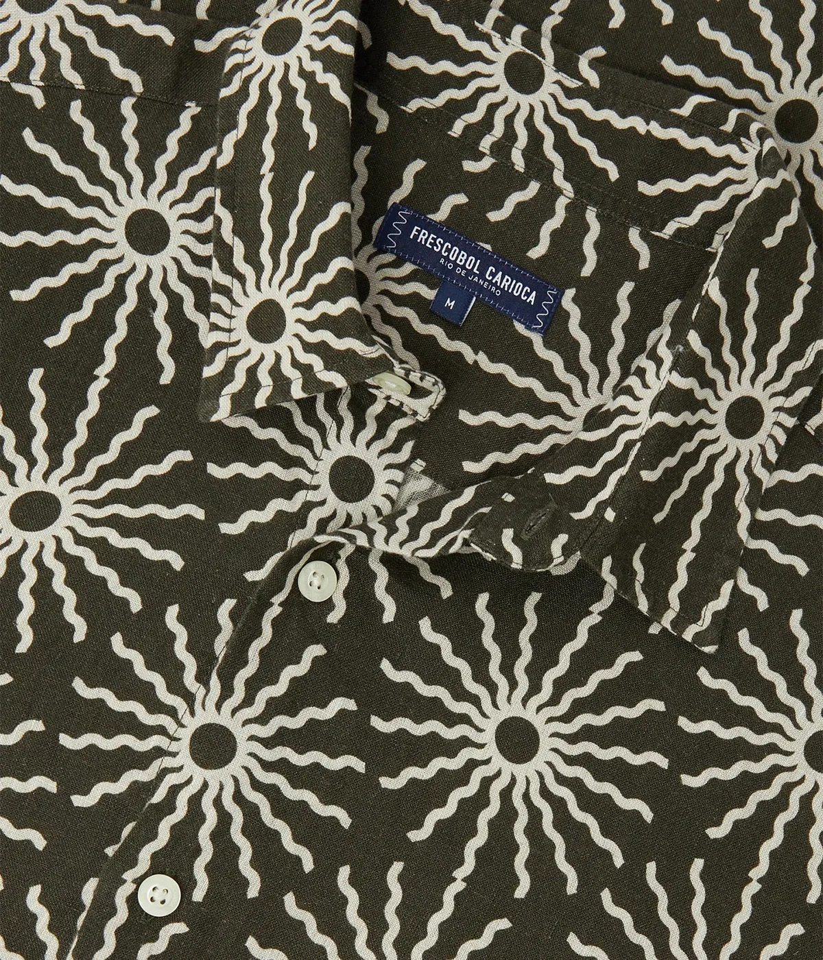 Castro Copa Sol Linen Shirt in Seawood