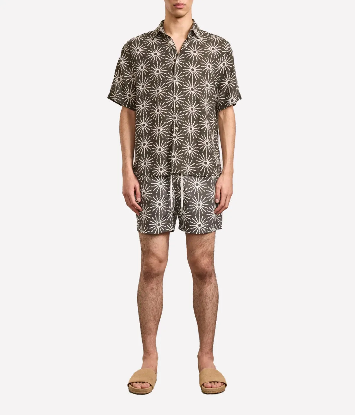 Castro Copa Sol Linen Shirt in Seawood