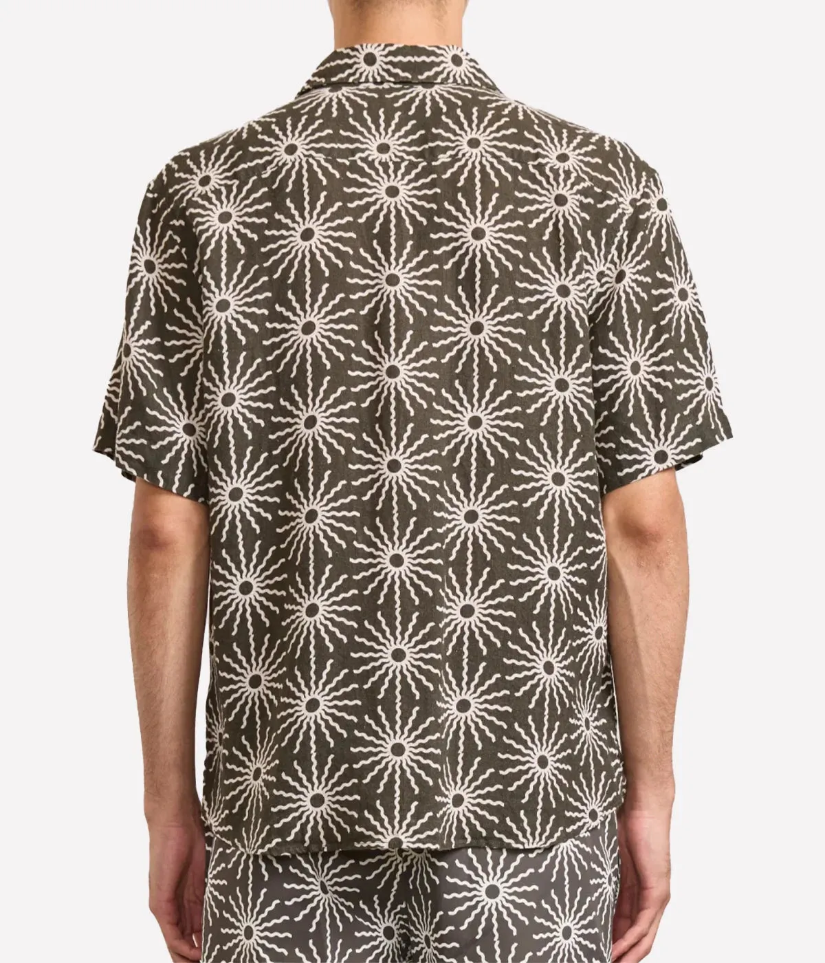 Castro Copa Sol Linen Shirt in Seawood