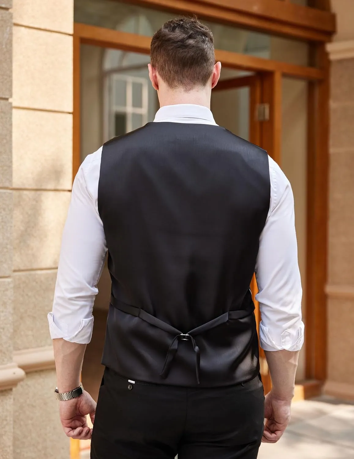 COOFANDY Men's Business Suit Vest Casual Dress Vest Slim Fit Formal Waistcoat