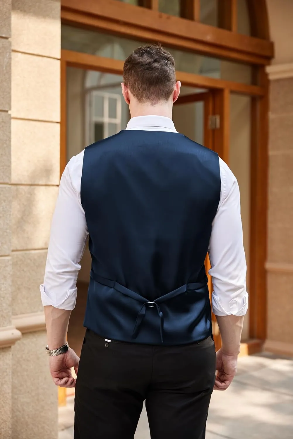 COOFANDY Men's Business Suit Vest Casual Dress Vest Slim Fit Formal Waistcoat