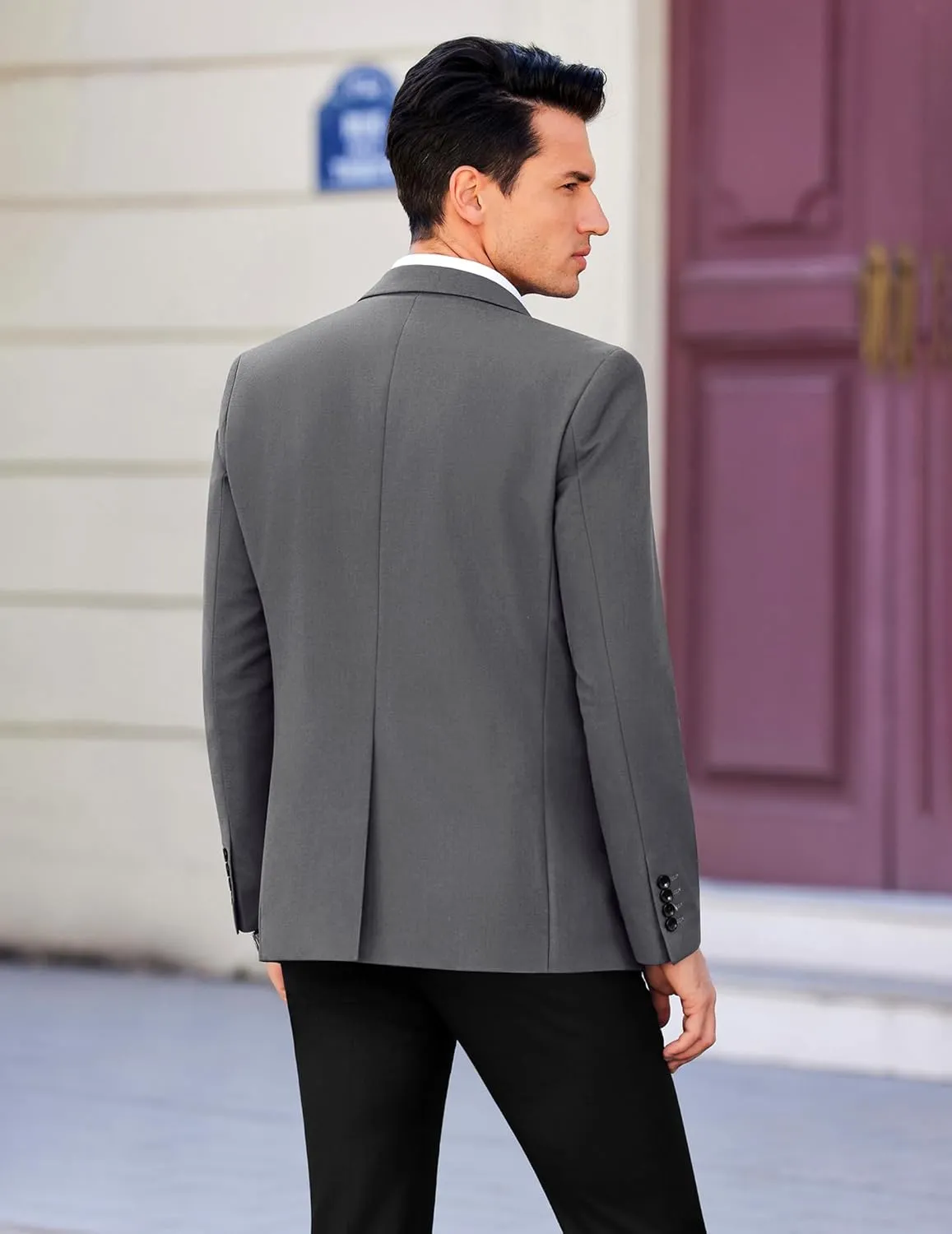 COOFANDY Mens Casual Sport Coat Slim Fit Lightweight Blazers Jacket Two Button Business Suit Jackets