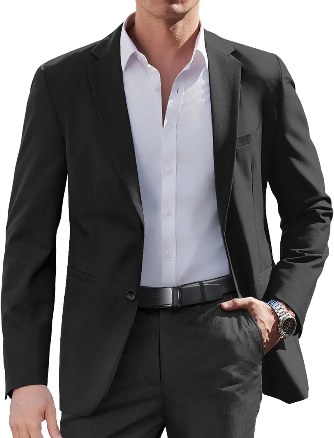 COOFANDY Mens Casual Sport Coat Slim Fit Lightweight Blazers Jacket Two Button Business Suit Jackets