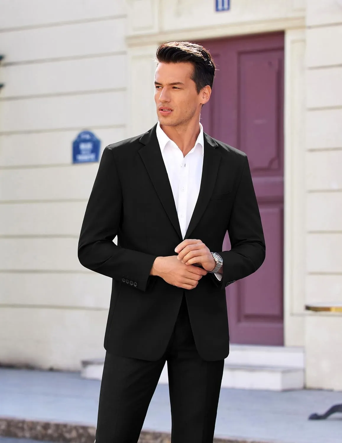 COOFANDY Mens Casual Sport Coat Slim Fit Lightweight Blazers Jacket Two Button Business Suit Jackets