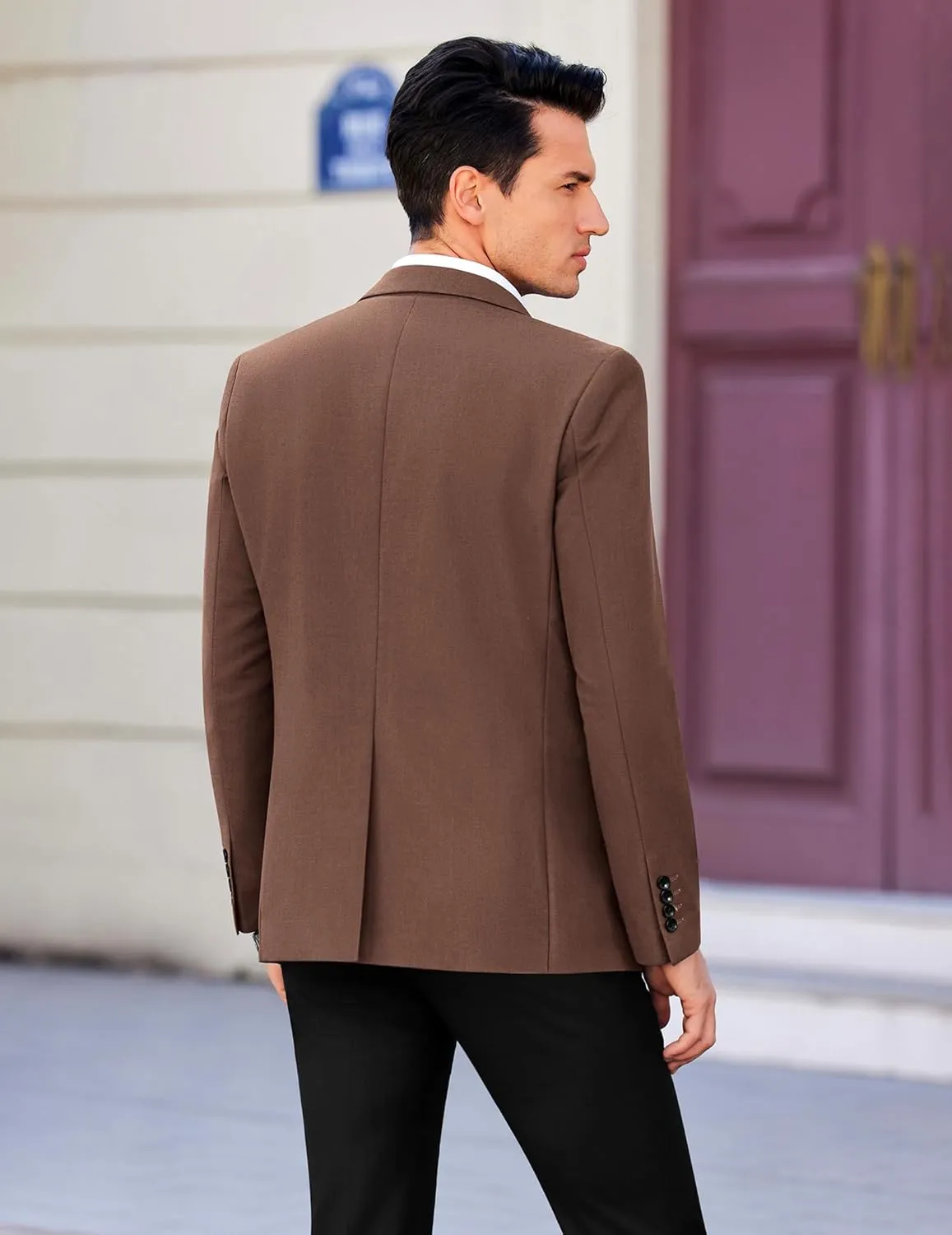 COOFANDY Mens Casual Sport Coat Slim Fit Lightweight Blazers Jacket Two Button Business Suit Jackets
