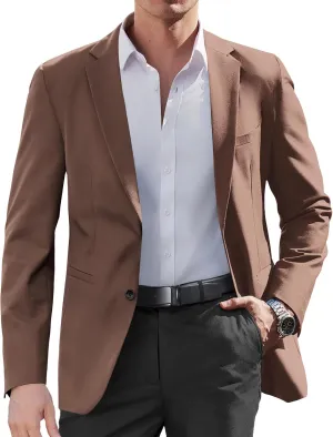 COOFANDY Mens Casual Sport Coat Slim Fit Lightweight Blazers Jacket Two Button Business Suit Jackets