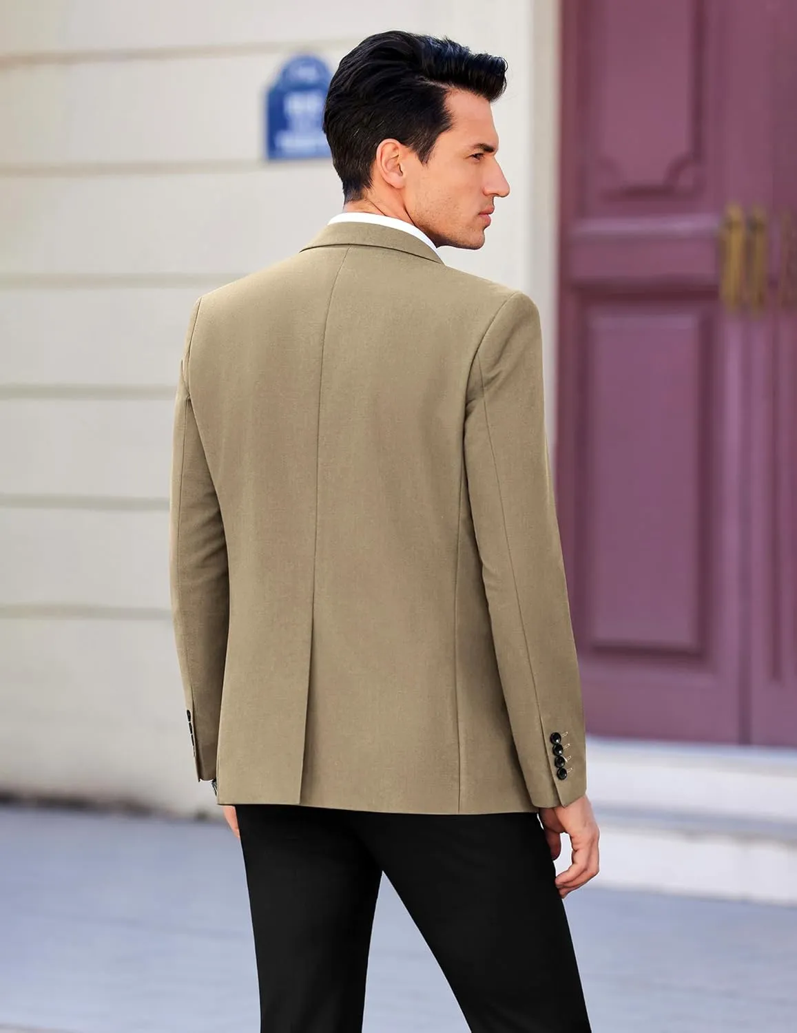 COOFANDY Mens Casual Sport Coat Slim Fit Lightweight Blazers Jacket Two Button Business Suit Jackets