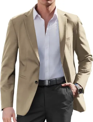 COOFANDY Mens Casual Sport Coat Slim Fit Lightweight Blazers Jacket Two Button Business Suit Jackets