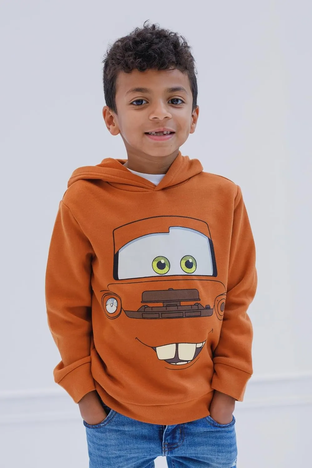 Disney Cars Fleece Pullover Hoodie Toddler to Big Kid Sizes (2T - 10-12)