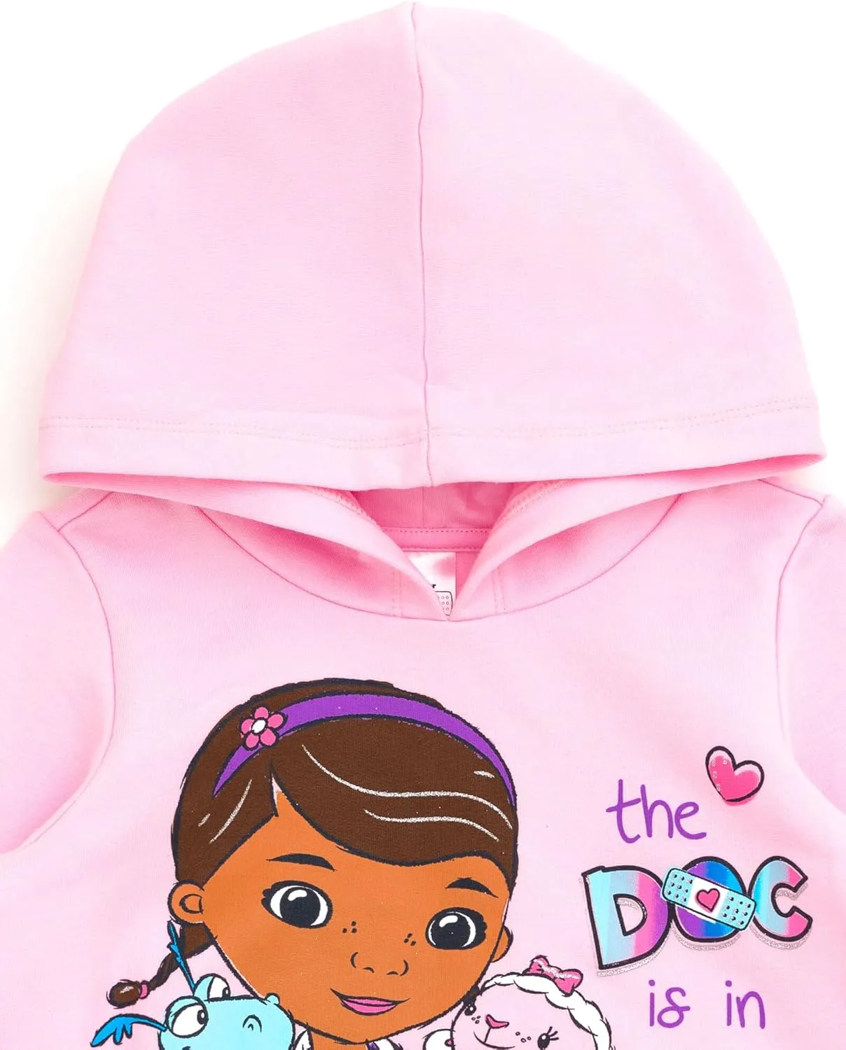 Disney Junior Lion King Doc McStuffins Girls Fleece Pullover Hoodie Toddler to Big Kid Sizes (2T - 10-12)