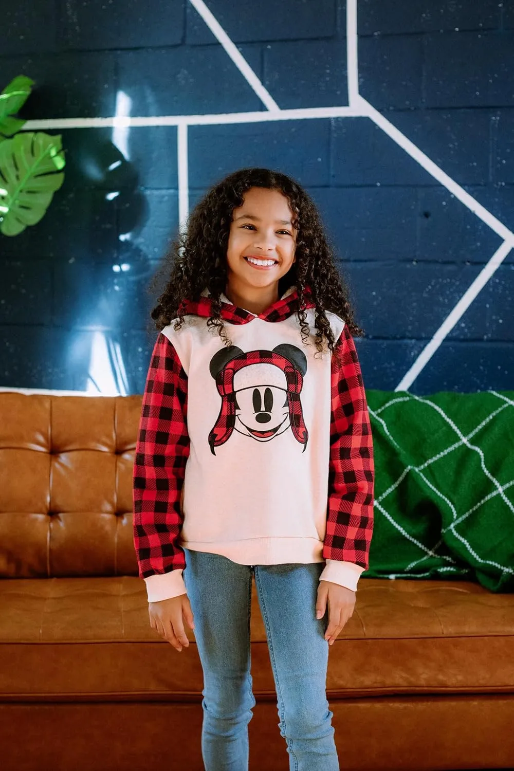 Disney Mickey Mouse Fleece Matching Family Pullover Hoodie & Bodysuit Newborn to Adult Sizes (0-3 Months - 2XL)