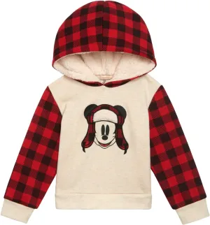 Disney Mickey Mouse Fleece Matching Family Pullover Hoodie & Bodysuit Newborn to Adult Sizes (0-3 Months - 2XL)