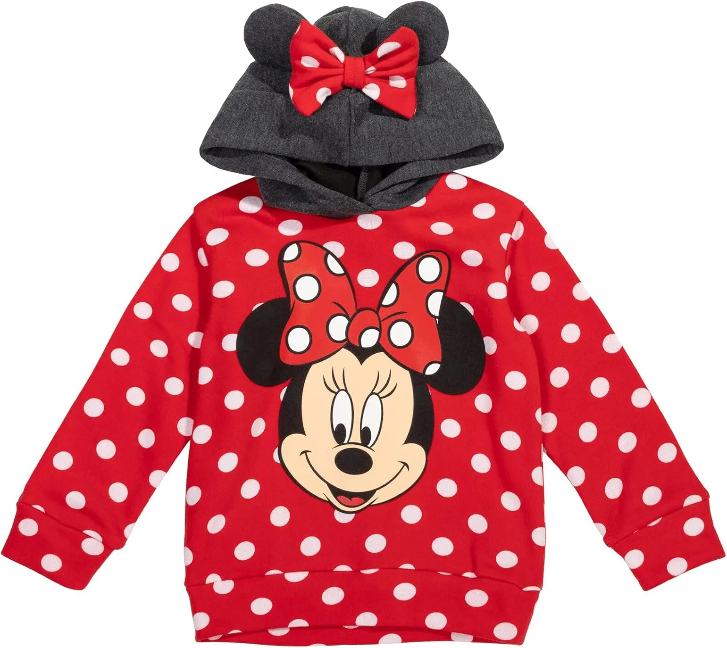 Disney Minnie Mouse Fleece Crossover Hoodie Infant to Big Kid Sizes (12 Months - 14-16)