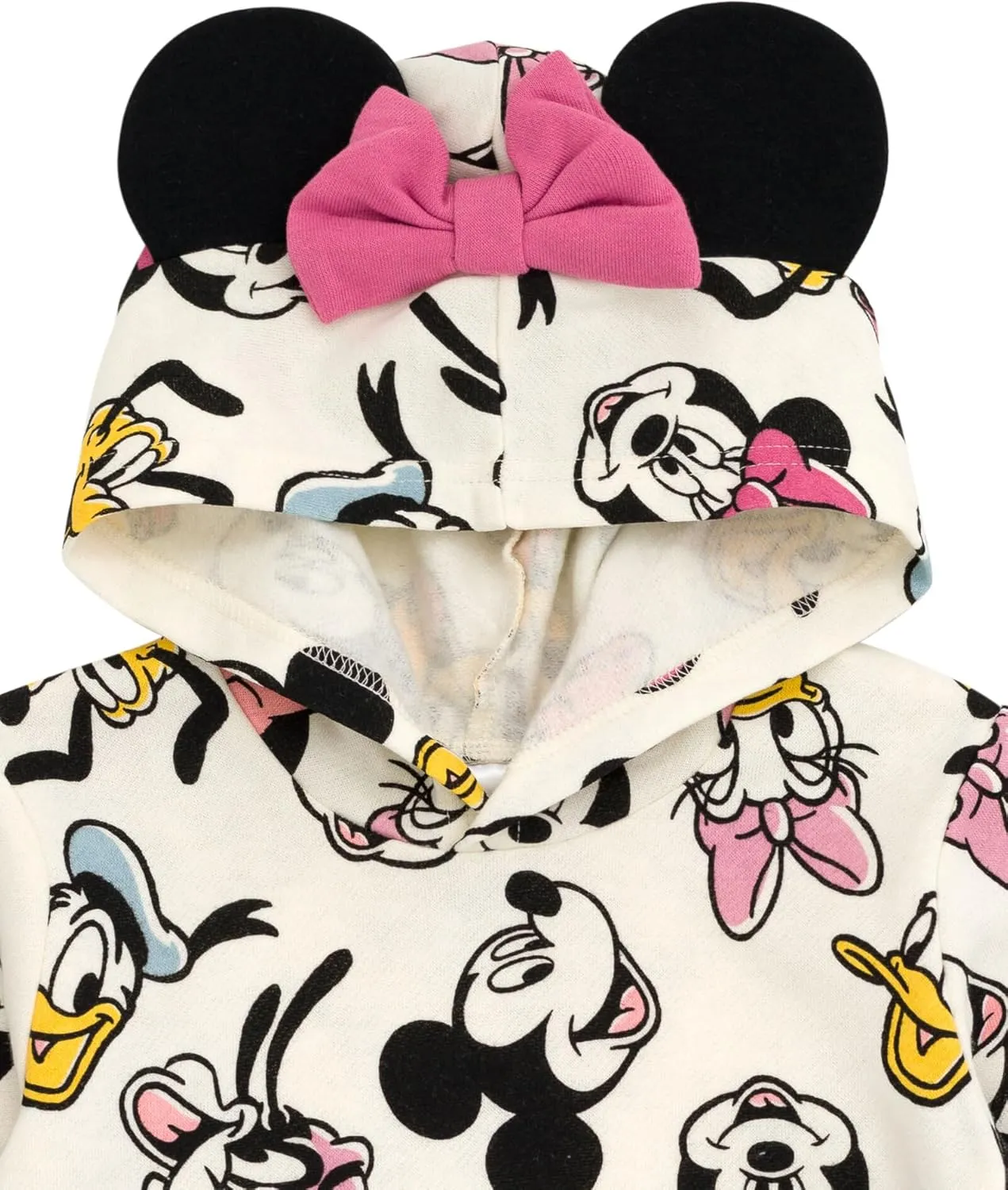 Disney Minnie Mouse Fleece Crossover Hoodie Infant to Big Kid Sizes (12 Months - 14-16)