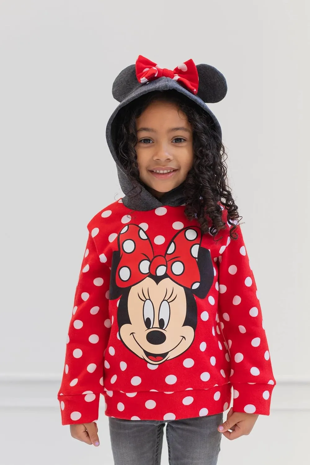 Disney Minnie Mouse Fleece Crossover Hoodie Infant to Big Kid Sizes (12 Months - 14-16)