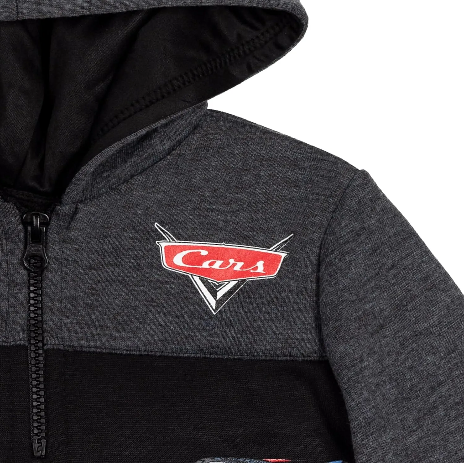 Disney Pixar Cars Lightning McQueen Fleece Half Zip Pullover Hoodie Toddler to Big Kid