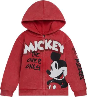 Disney Toy Story Mickey Mouse Lilo & Stitch Fleece Zip Up Hoodie Toddler to Big Kid Sizes (2T - 18-20)