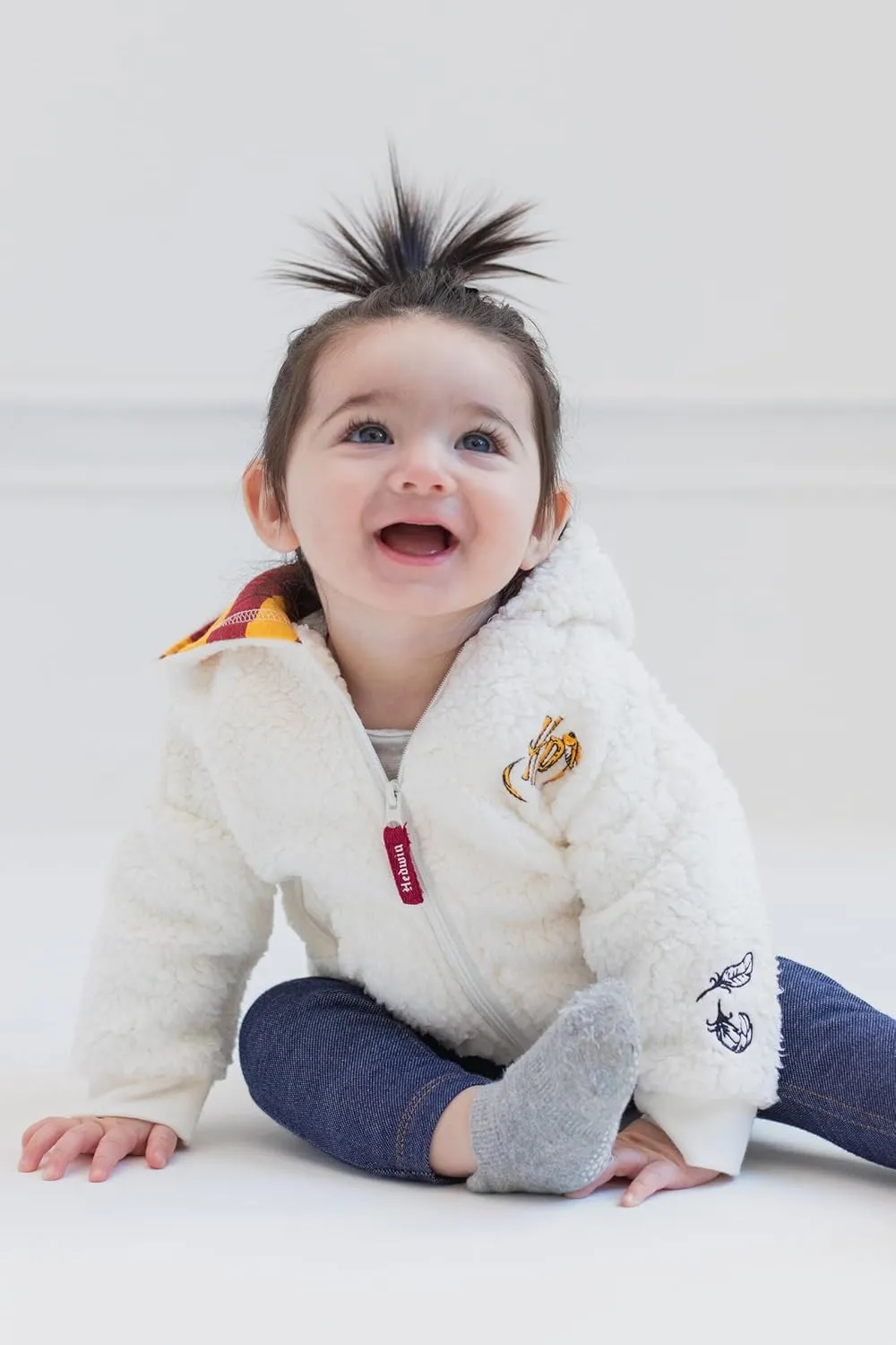 Harry Potter Hedwig Owl Fleece Zip Up Costume Hoodie Newborn to Toddler