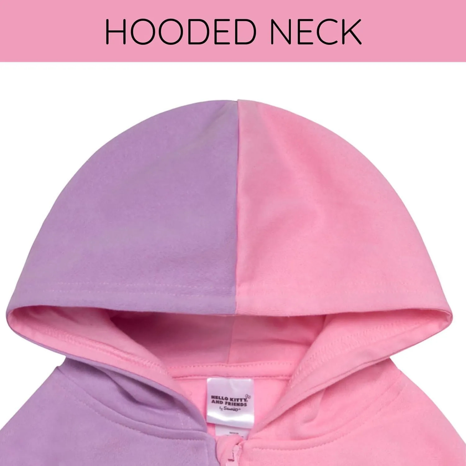 Hello Kitty and Friends Girls Fleece Hoodie Toddler to Big Kid Sizes (2T - 14-16)