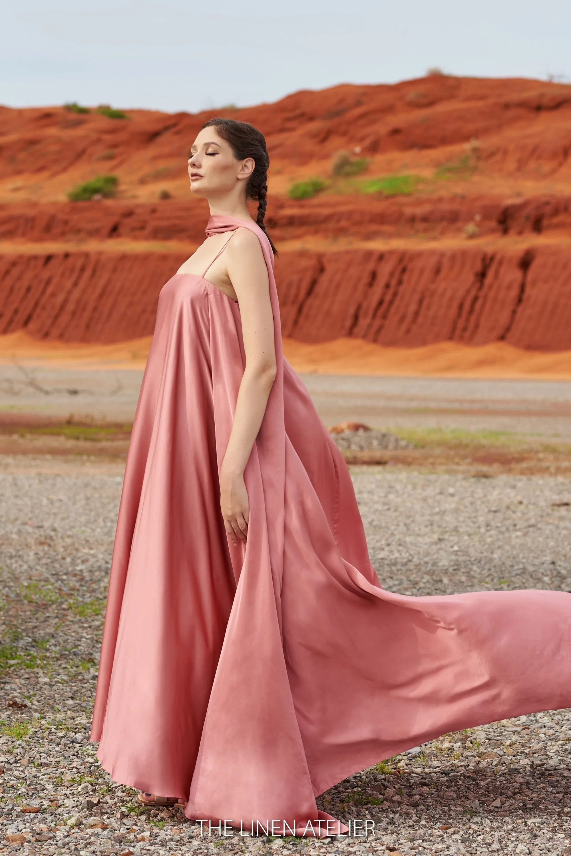 JENNA Women's Halter Loose Long Dress