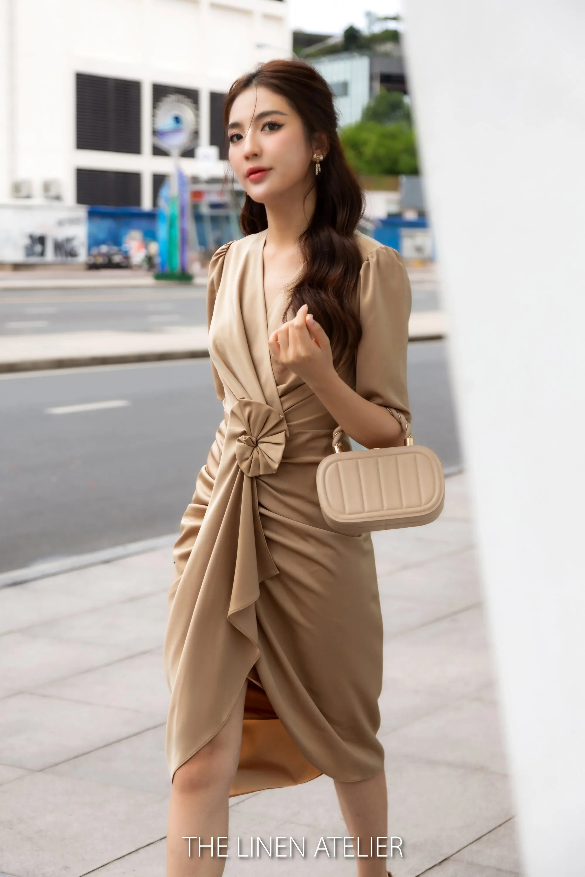 JESSICA Elegant Flower-Draped Dress