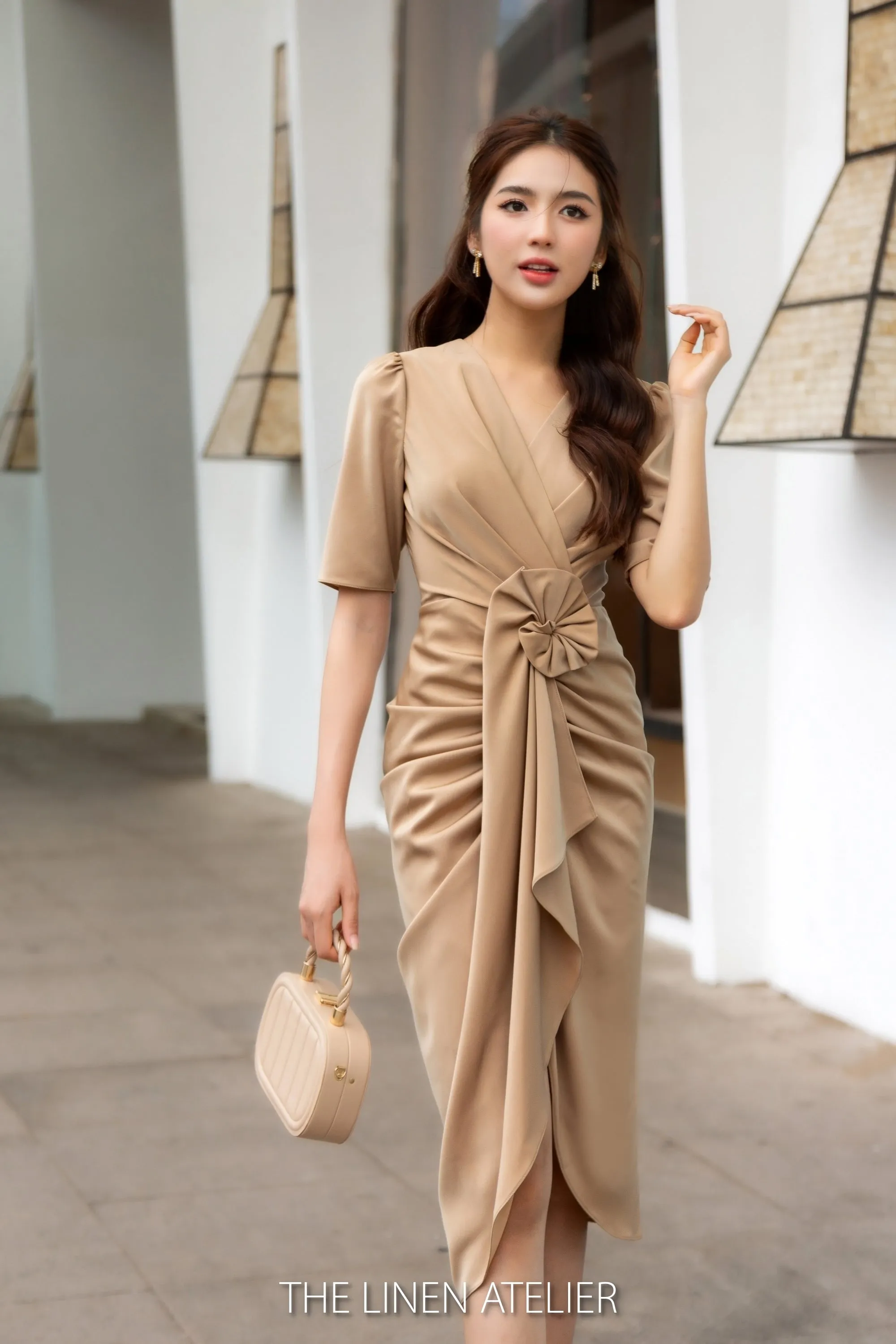 JESSICA Elegant Flower-Draped Dress