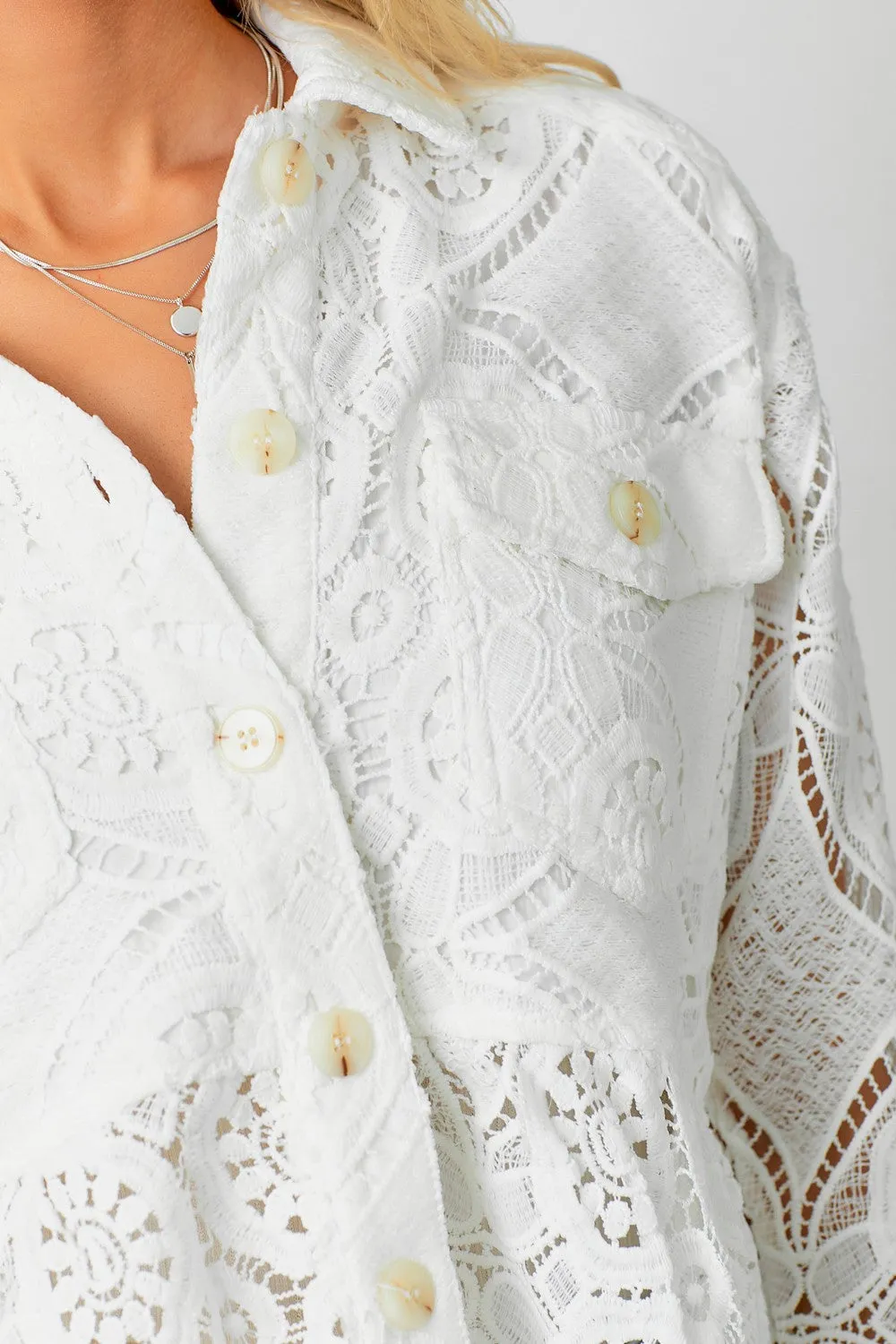 Lace Peplum Jacket