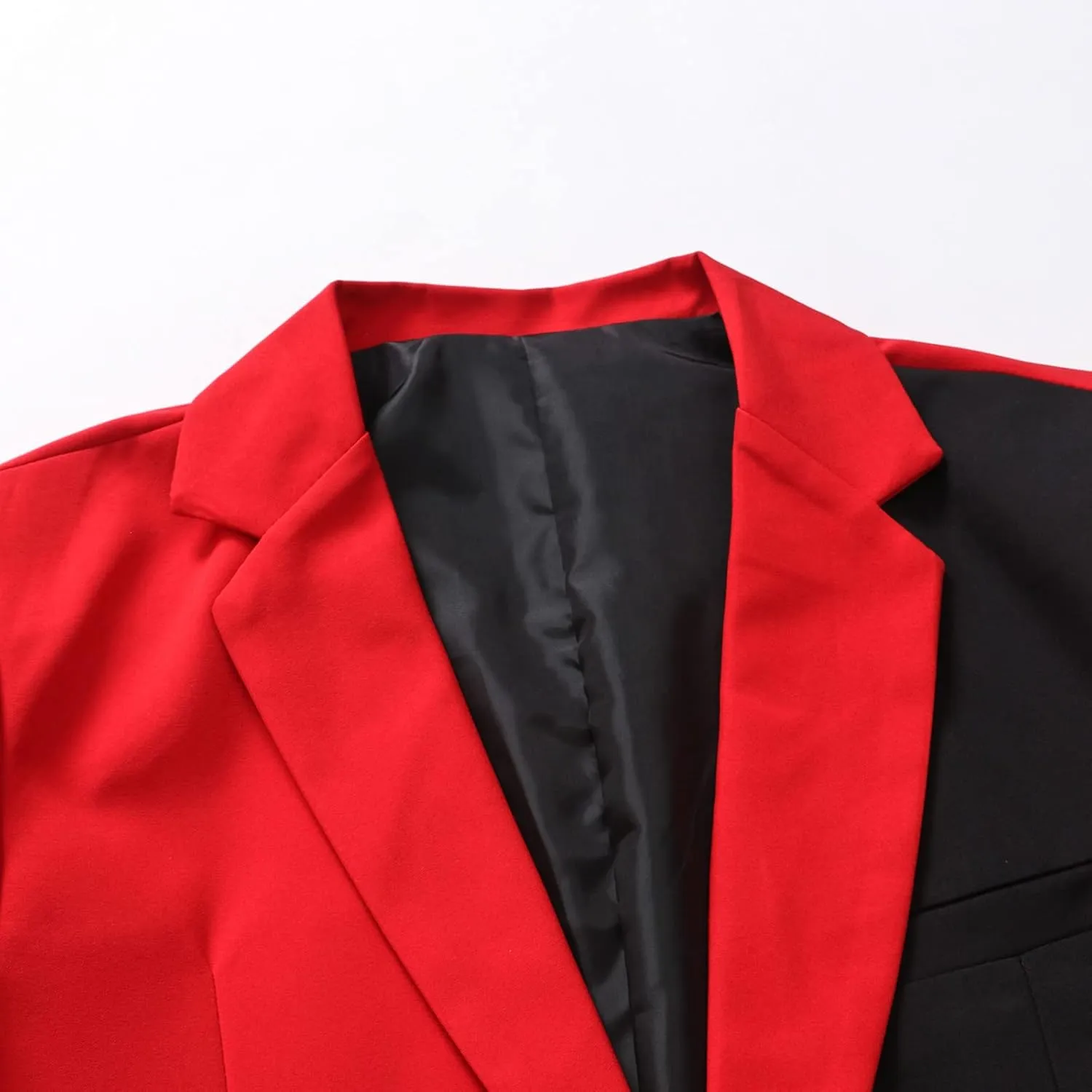 LCMTWX Mens Blazers Men's Fashion Coat Casual Pocket Button Suit Jacket Buckle Loved Printed Silk Pajama Suit Men