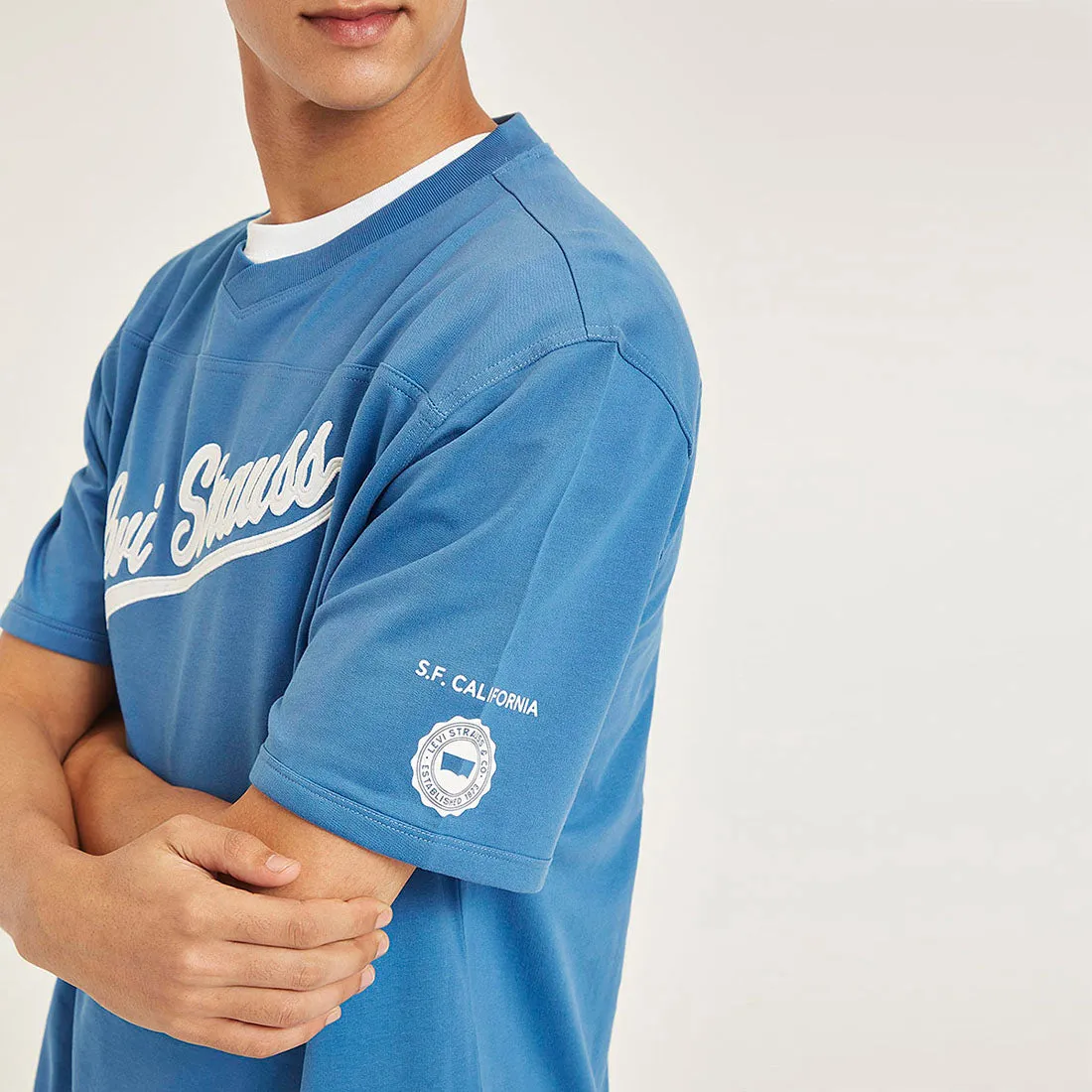 Men's Typographic Print Relaxed Fit T-shirt