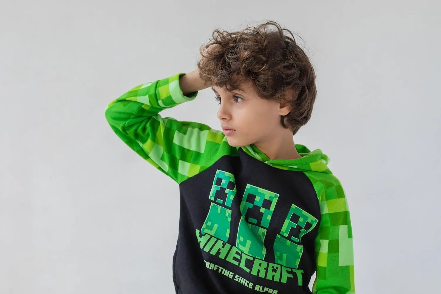Minecraft Fleece Pullover Hoodie Little Kid to Big Kid Sizes (4-18-20)