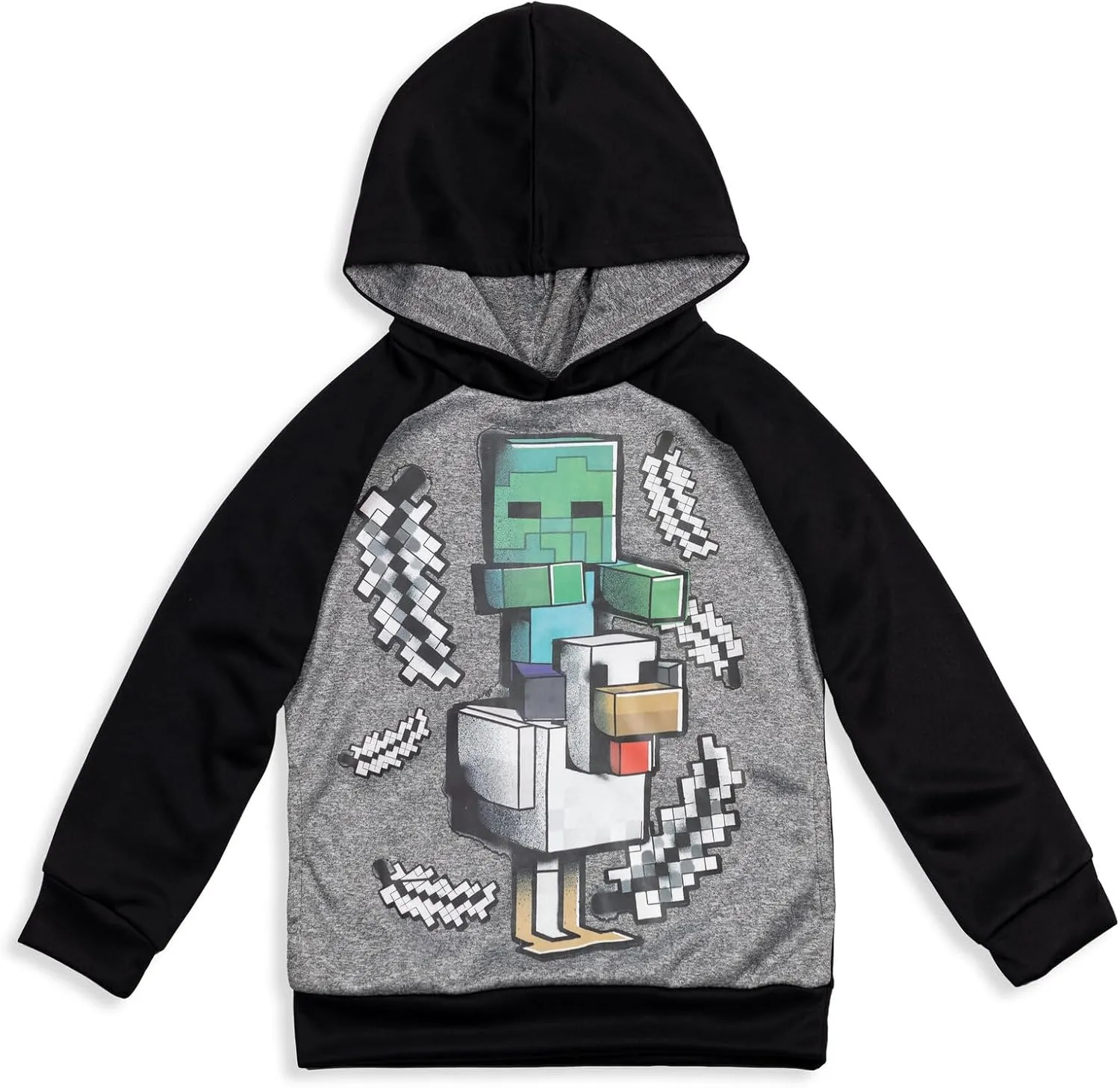 Minecraft Fleece Pullover Hoodie Little Kid to Big Kid Sizes (4-18-20)
