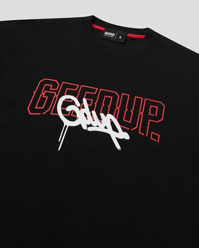 Neon Core Logo T-Shirt Black/Red