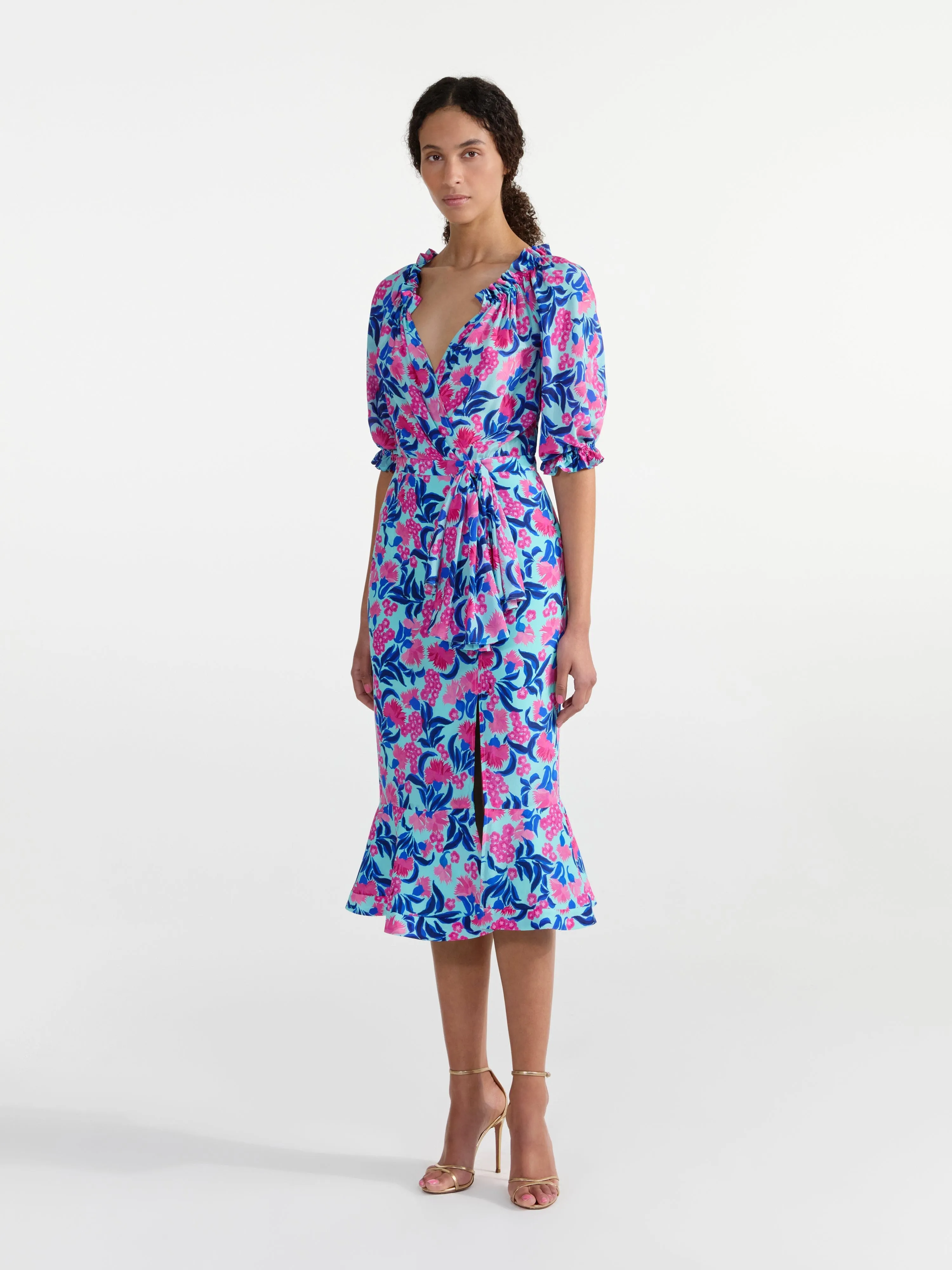 Olivia Dress in Azalea Fuchsia