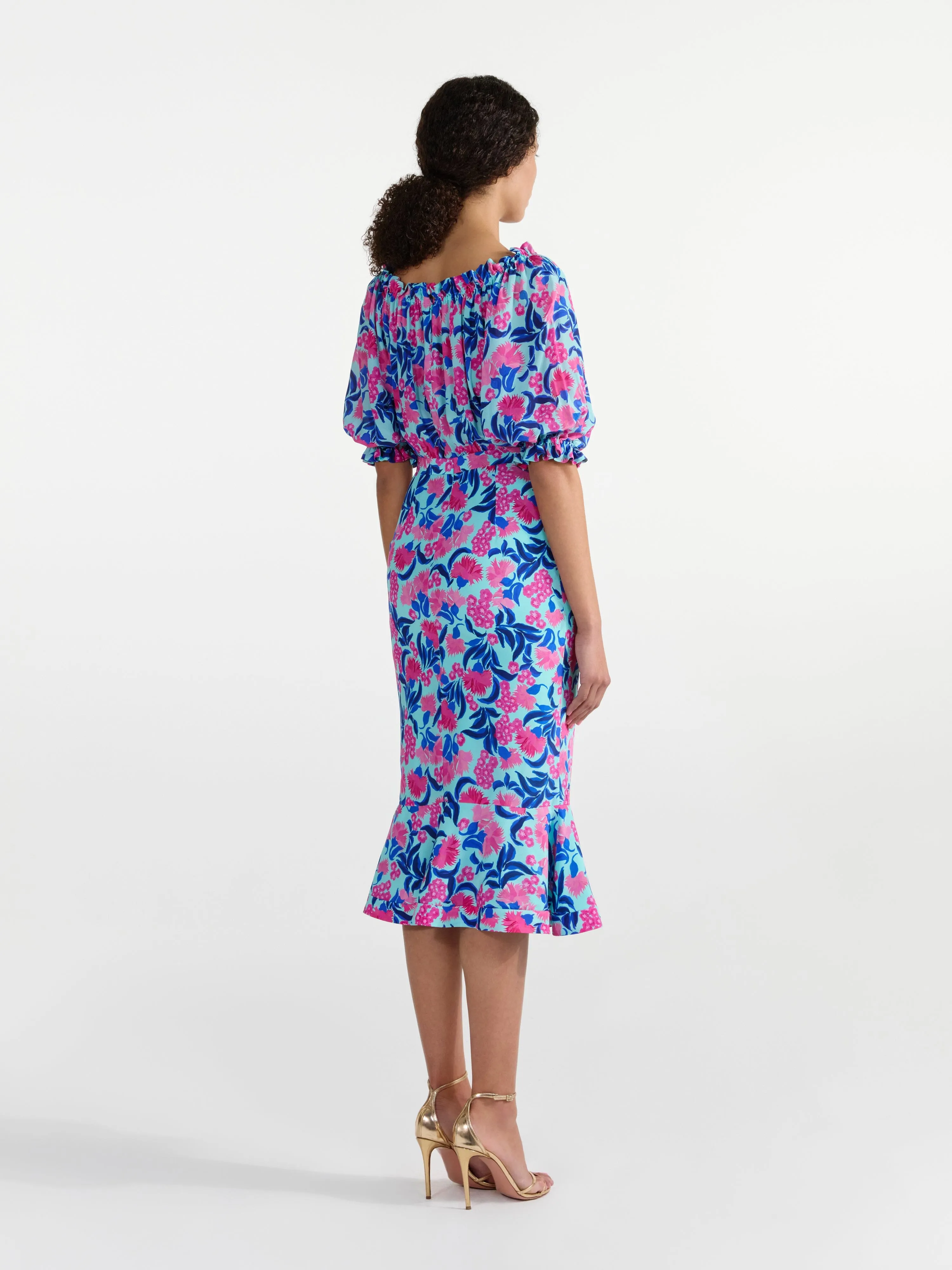 Olivia Dress in Azalea Fuchsia