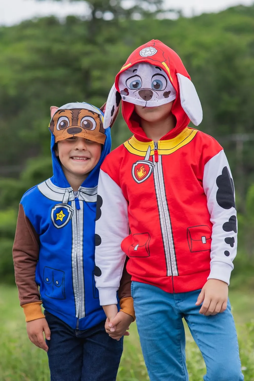 Paw Patrol Rubble Chase Skye Fleece Zip Up Pullover Hoodie Toddler to Little Kid