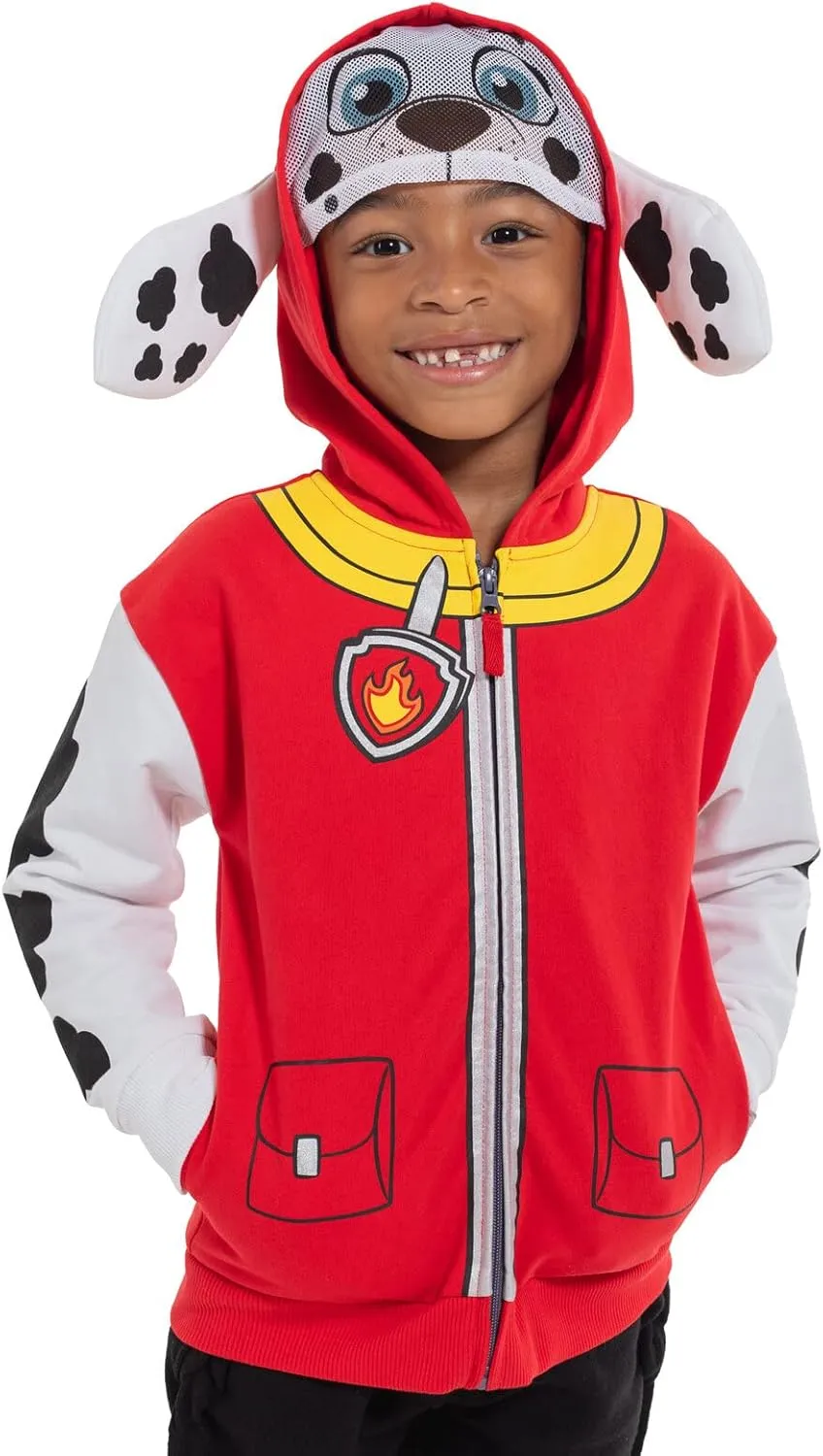Paw Patrol Rubble Chase Skye Fleece Zip Up Pullover Hoodie Toddler to Little Kid