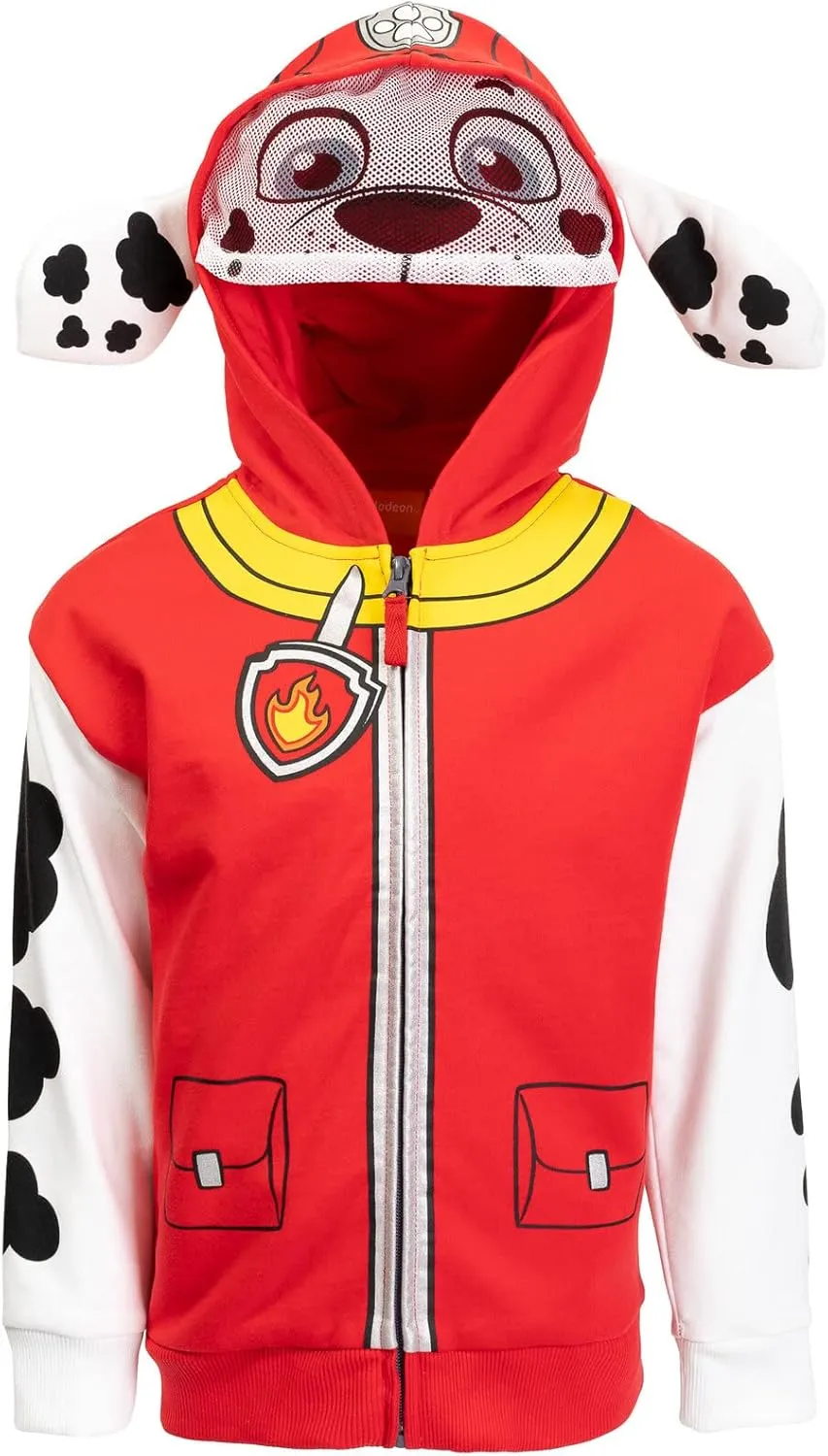 Paw Patrol Rubble Chase Skye Fleece Zip Up Pullover Hoodie Toddler to Little Kid
