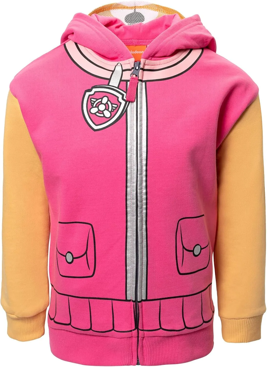 Paw Patrol Rubble Chase Skye Fleece Zip Up Pullover Hoodie Toddler to Little Kid