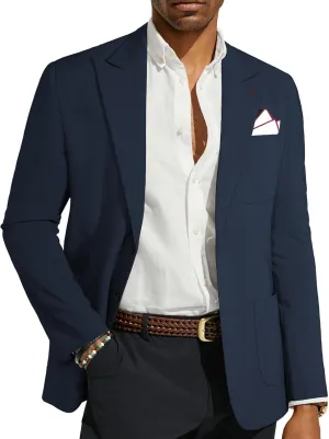 PJ PAUL JONES Mens Blazer Casual Sport Coats Regular Fit Two Button Suit Jacket Lightweight Sports Jacket