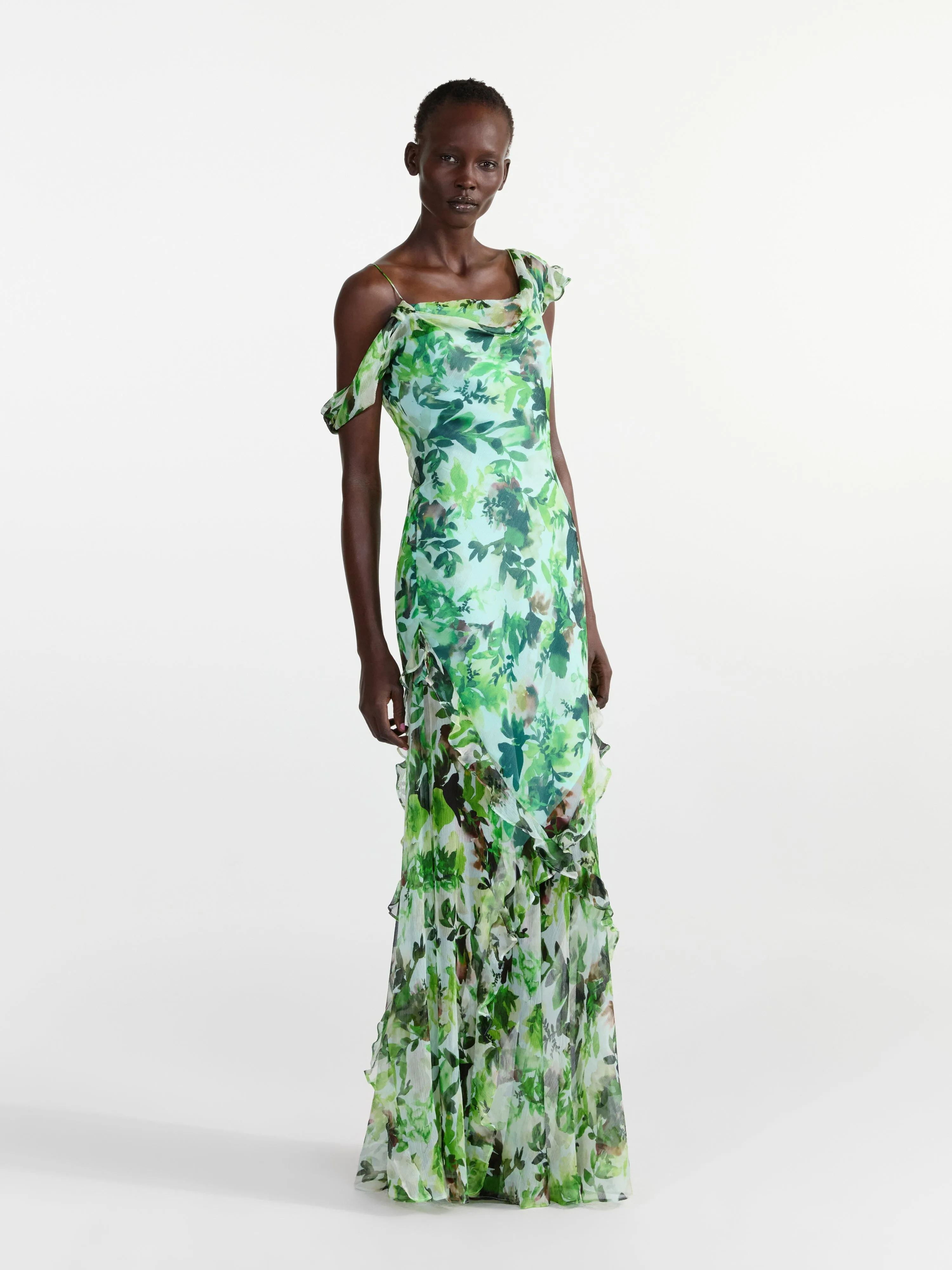 Seema Dress in Watercolour Garden