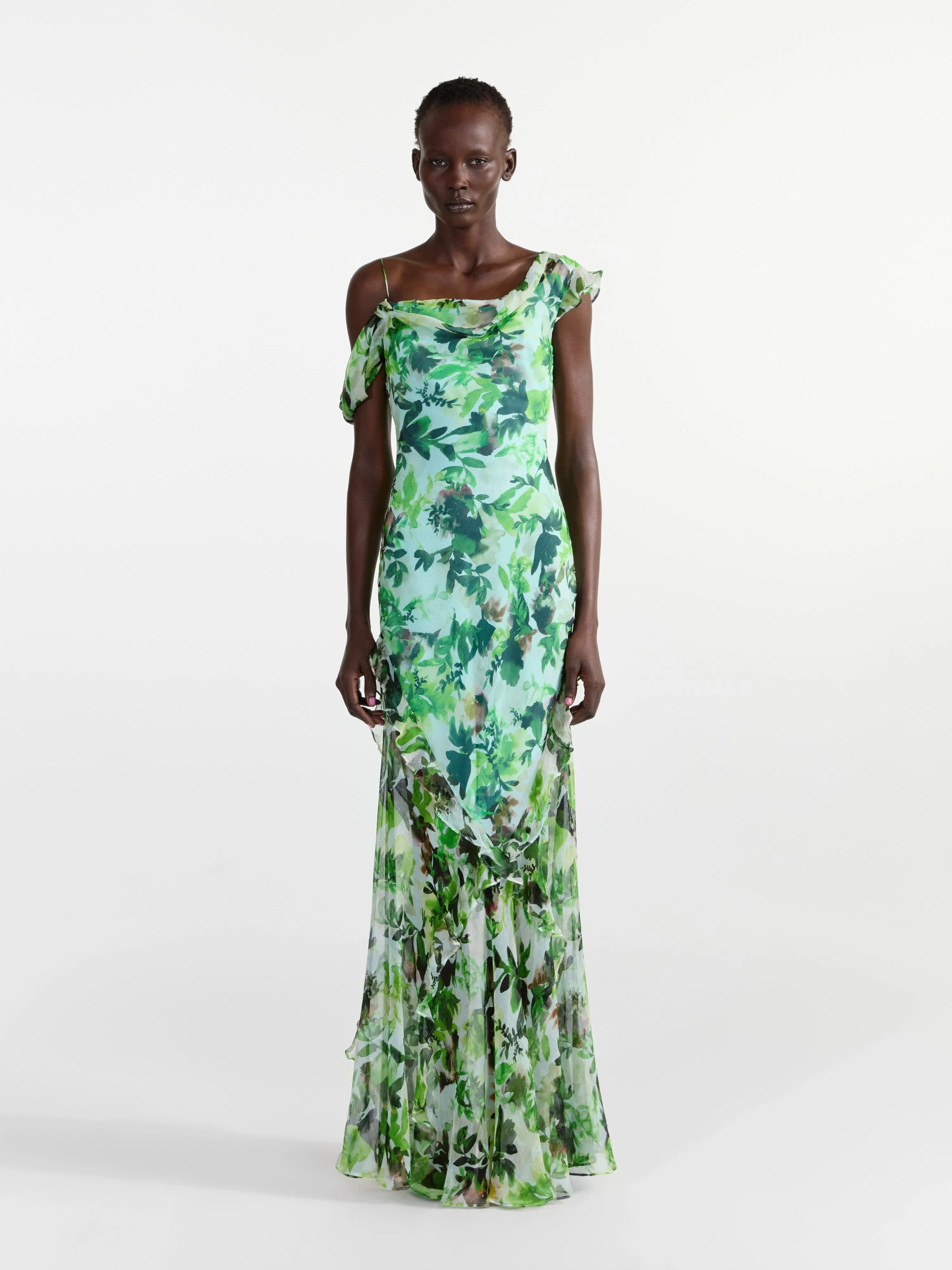 Seema Dress in Watercolour Garden
