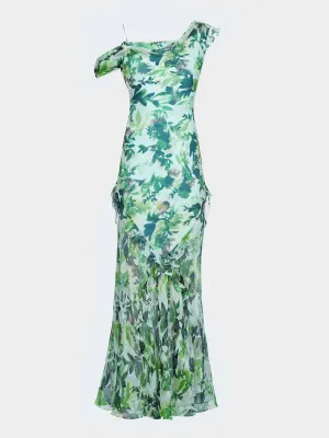 Seema Dress in Watercolour Garden