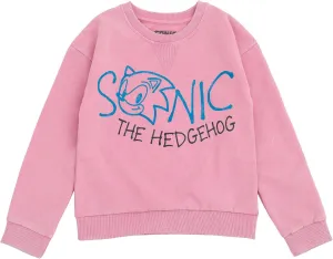 SEGA Sonic the Hedgehog Girls Fleece Oversized Drop Shoulder Sweatshirt Little Kid to Big Kid Sizes (4-14-16)
