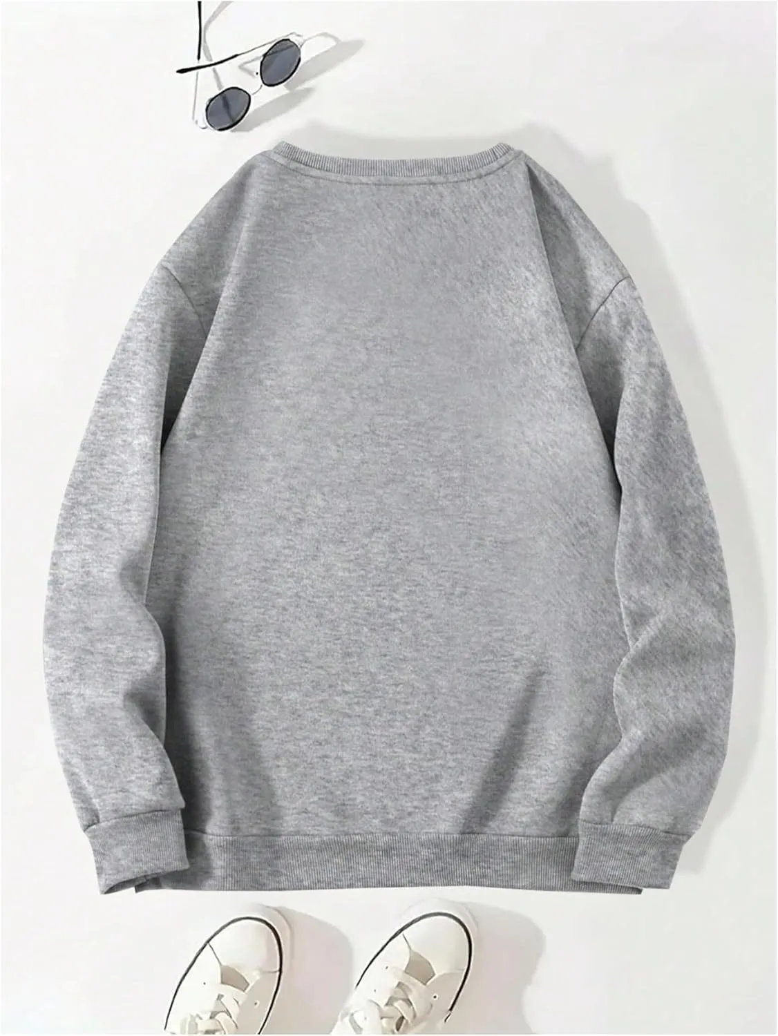 SOLY HUX Women's Crew Neck Long Sleeve Sweatshirts Funny Graphic Pullover Casual Baggy Shirts