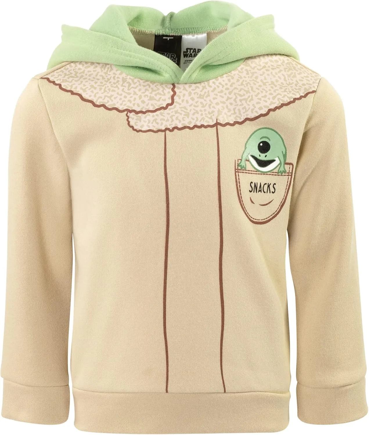 STAR WARS Baby Yoda Fleece Pullover Hoodie Toddler to Big Kid