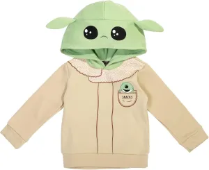 STAR WARS Baby Yoda Fleece Pullover Hoodie Toddler to Big Kid